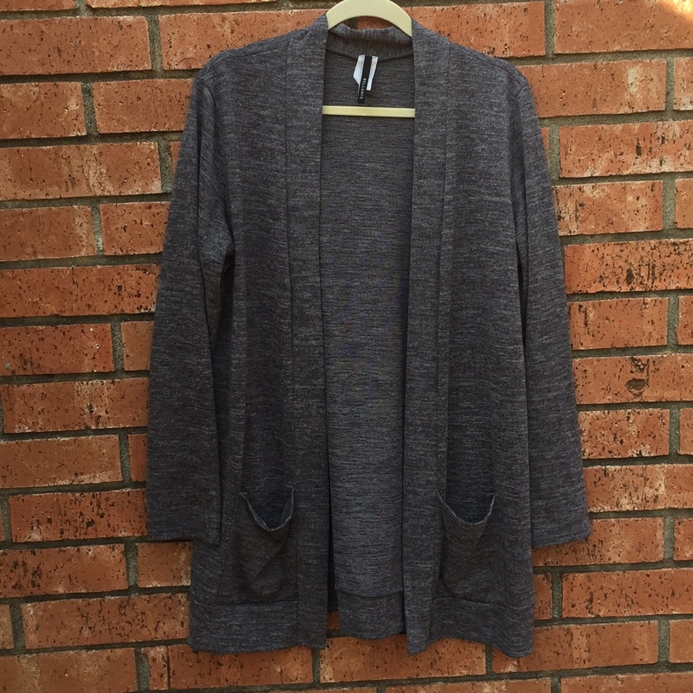Heather grey cardigan